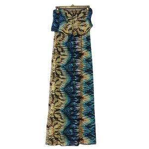 Cefian USA Strapless Long Summer Dress Medium